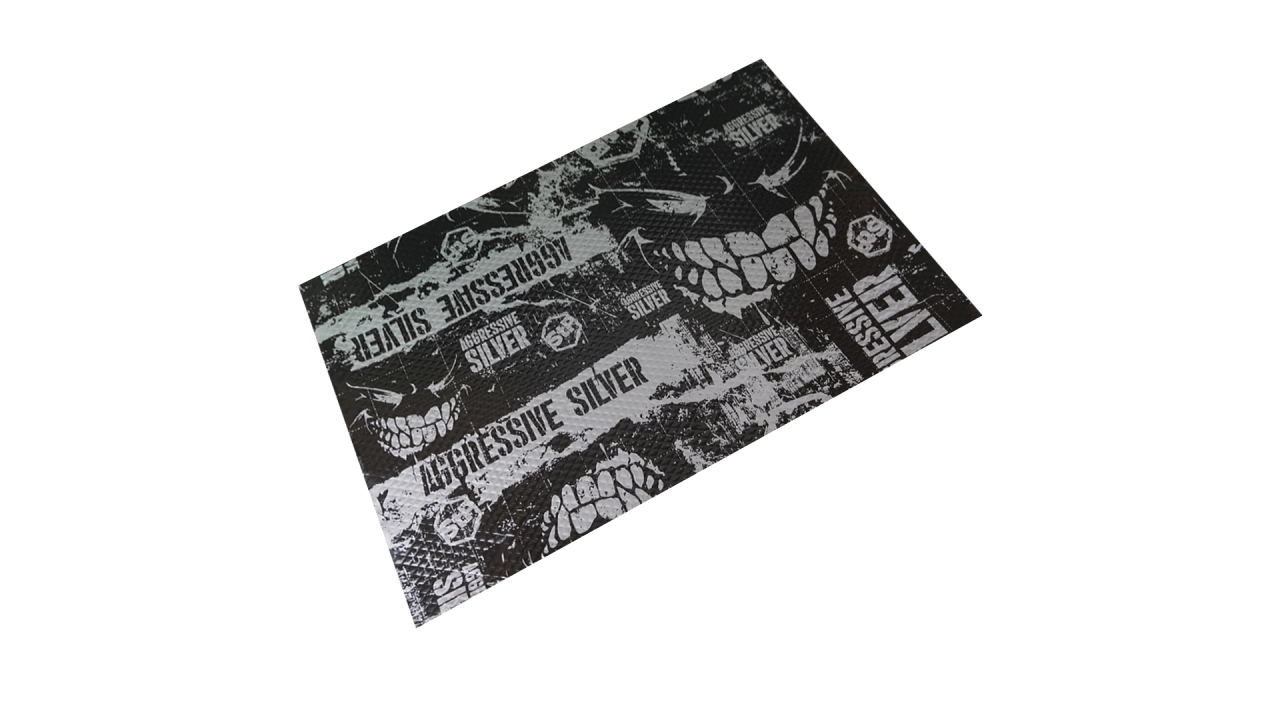 Insonorizant auto Premium STP Aggressive Silver, 2 mm, 750x 470mm, Foaie [2]