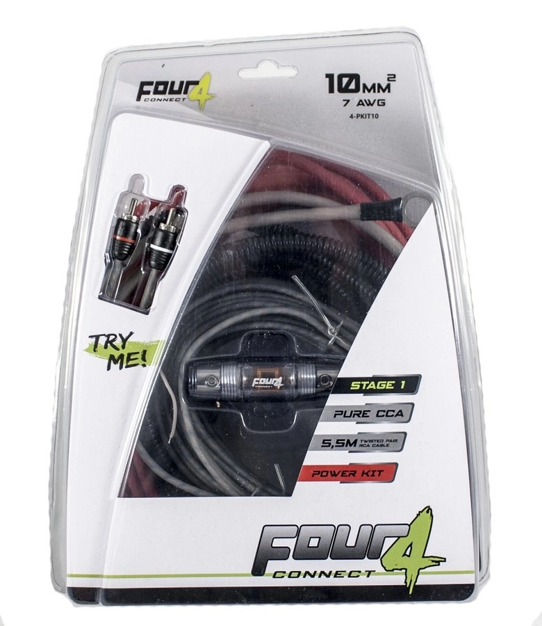 Kit cablu alimentare Four Connect,4-PKIT10, Stage1, 8 AWG (10 mm2) [1]