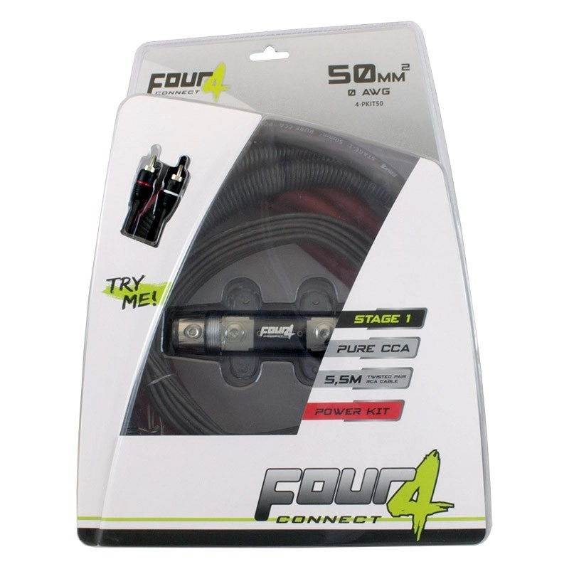 Kit cablu alimentare Four Connect,4-PKIT50, Stage1, 1/0 AWG (50 mm2) [1]