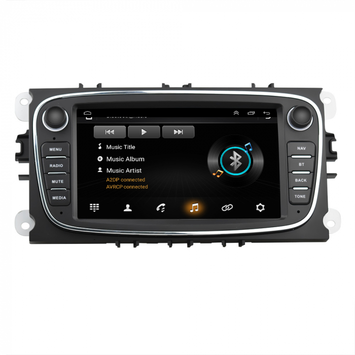 Navigatie Dedicata Ford Focus, Mondeo,C-Max, Kuga, 7inch, 4Gb Ram, 64Gb stocare, Carplay, Negru [4]