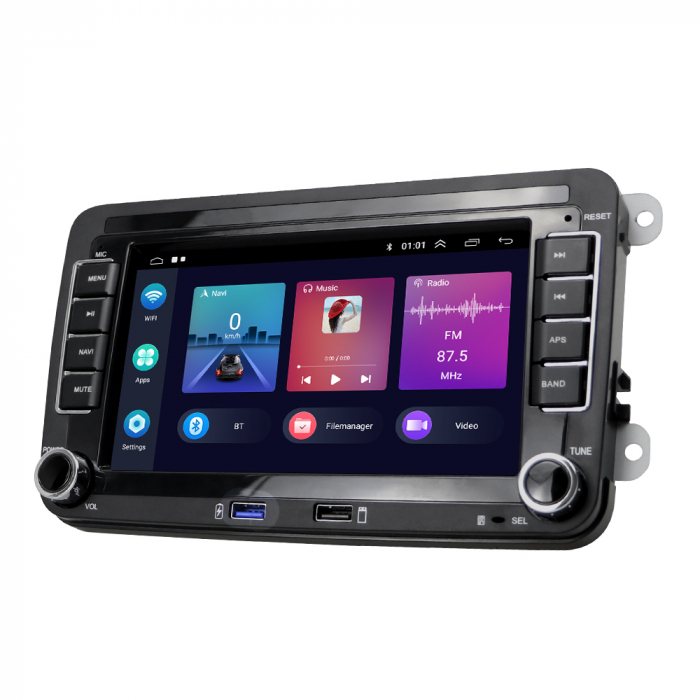 Navigatie Dedicata Volkswagen, 7Inch, 2Gb Ram, 64Gb stocare, Apple Carplay/Android Auto [6]