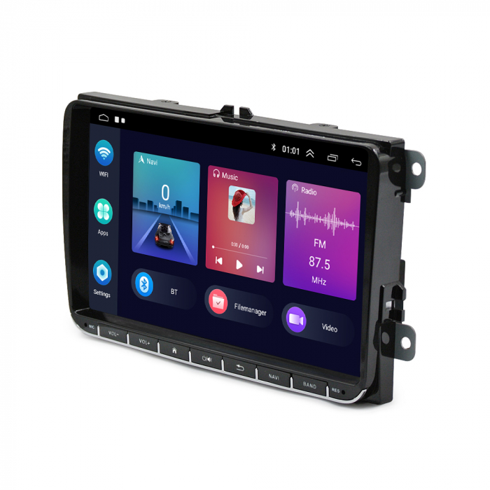 Navigatie Android Dedicata Skoda, 9Inch, 4Gb Ram, 64Gb stocare, Bluetooth, WiFi, Apple Carplay/Android Auto [7]