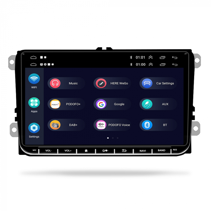 Navigatie Android Dedicata Skoda, 9Inch, 4Gb Ram, 64Gb stocare, Bluetooth, WiFi, Apple Carplay/Android Auto [2]