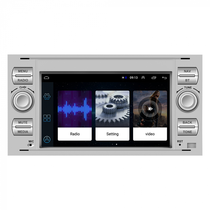 Navigatie Dedicata Ford, 7Inch, 2Gb Ram, 64Gb stocare, Waze, Youtube, Gri [4]