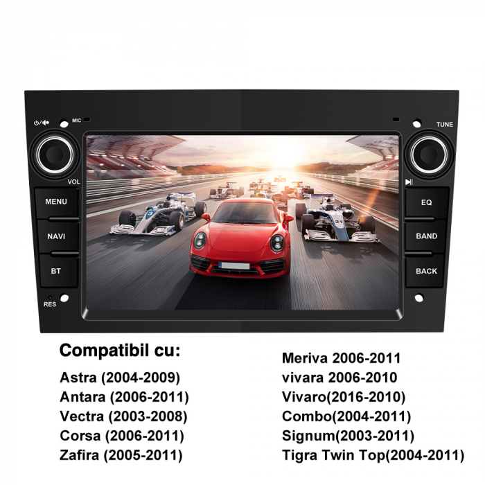 Navigatie Android Dedicata Opel,QuadCore, 7Inch, 4Gb Ram, 64Gb stocare, Carplay, Negru [5]