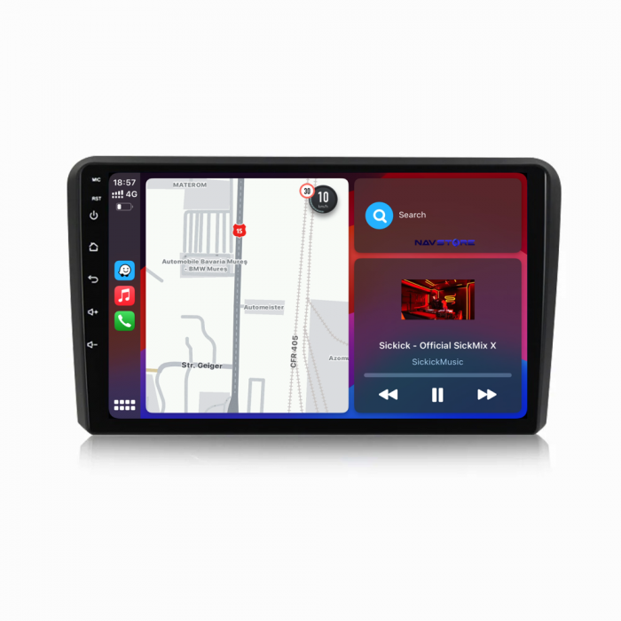 Navigatie Dedicata Audi A3 8P (2003 - 2013) 9 Inch, 8Gb Ram, 256Gb stocare, CarPlay [3]