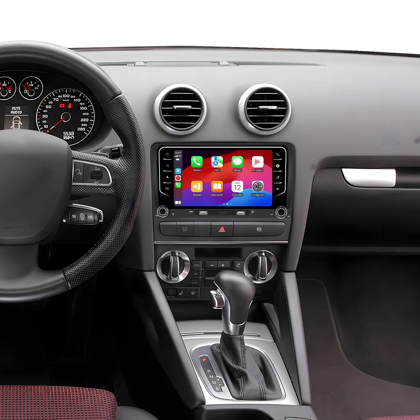 Navigatie Dedicata Audi A3 8P1 (2003 - 2013), 7Inch, 2Gb Ram, 64Gb Stocare, Carplay [4]