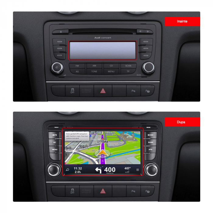 Navigatie Dedicata Audi A3 8P1 (2003-2013),QuadCore, 7Inch, 4Gb Ram, 64Gb Stocare, Carplay [12]