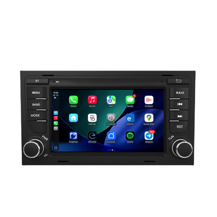 Navigatie Android Dedicata Audi A4 B6/B7 (2001 - 2008), 7Inch, 2Gb Ram, 32Gb Stocare, Carplay [2]