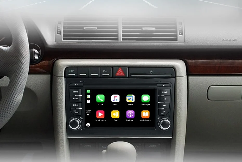 Navigatie Android Dedicata Audi A4 B6/B7 (2001 - 2008), 7Inch, 4Gb Ram, 64Gb Stocare, Bluetooth, WiFi, Carplay [2]