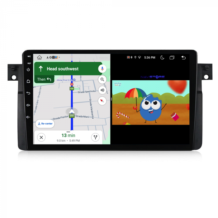 Navigatie Dedicata BMW Seria3 E46 (1997-2005), 9Inch, 6Gb Ram, 128Gb Stocare, Carplay [5]