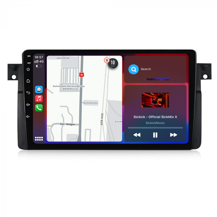 Navigatie Dedicata BMW Seria3 E46 (1997-2005), 9Inch, 6Gb Ram, 128Gb Stocare, Carplay [3]