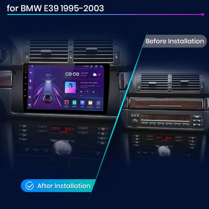 Navigatie Dedicata BMW Seria5 E39/X5 E53 (1995-2003), 9Inch, 2Gb Ram, 64Gb Stocare, Carplay [7]