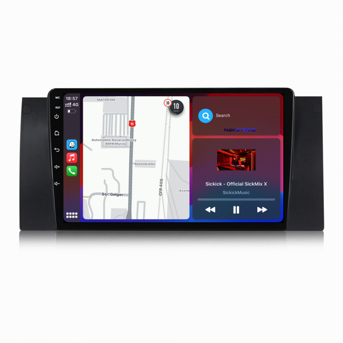 Navigatie Dedicata BMW Seria5 E39/X5 E53 (1995-2003), 9Inch, 4Gb Ram, 64Gb Stocare, Carplay [3]