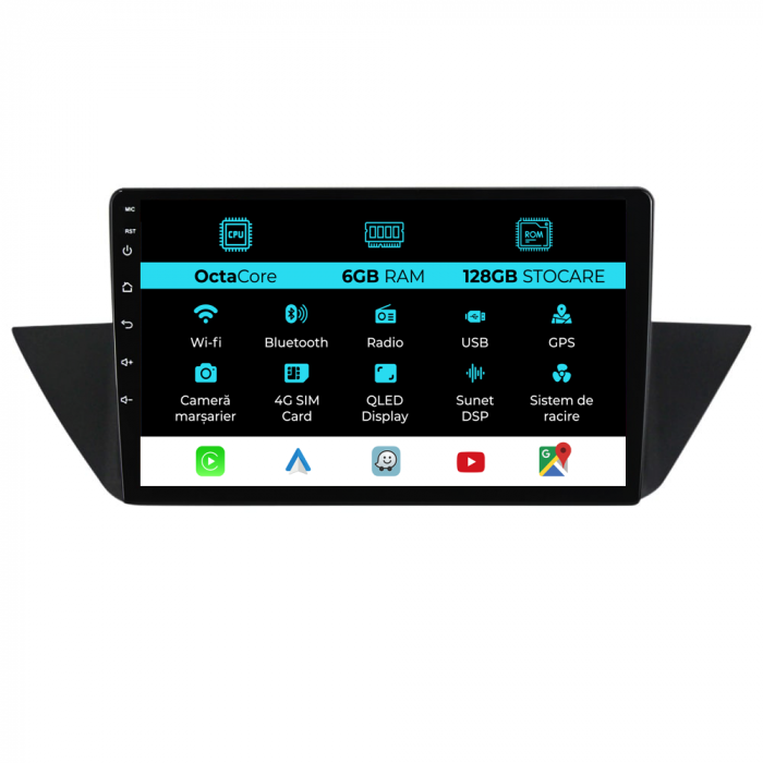 Navigatie Dedicata BMW X1 E84 (2009-2015),10Inch, 6Gb Ram, 128Gb Stocare, Carplay [1]