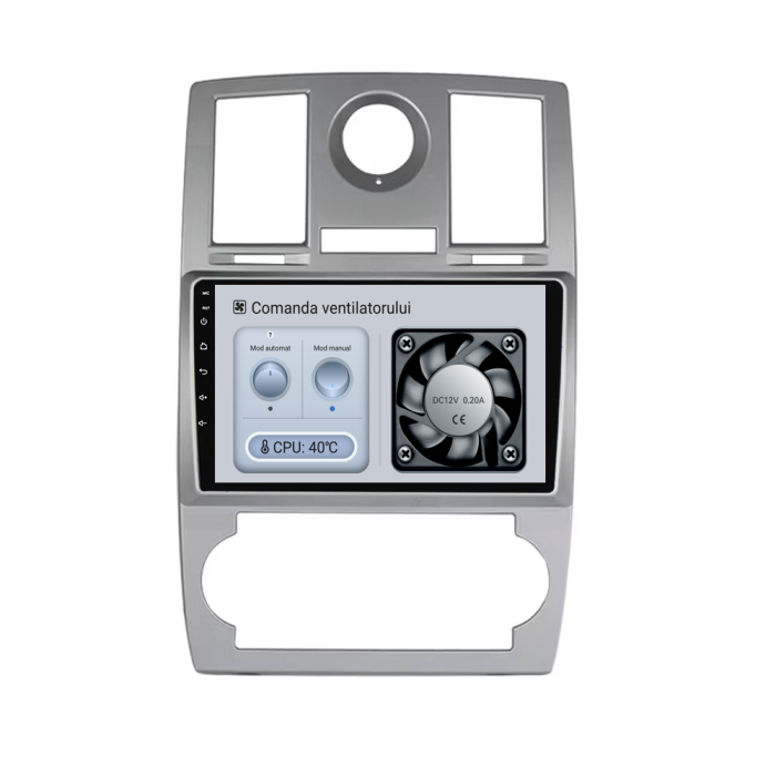 Navigatie Dedicata Chrysler 300C (2004-2008), 9Inch, 8Gb Ram, 256Gb Stocare, Carplay [6]