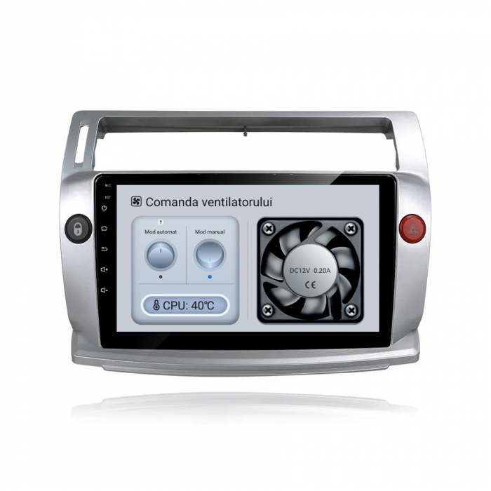 Navigatie Android Dedicata Citroen C4 (2004-2009), 9Inch, 2Gb Ram, 64Gb Stocare, Carplay [6]
