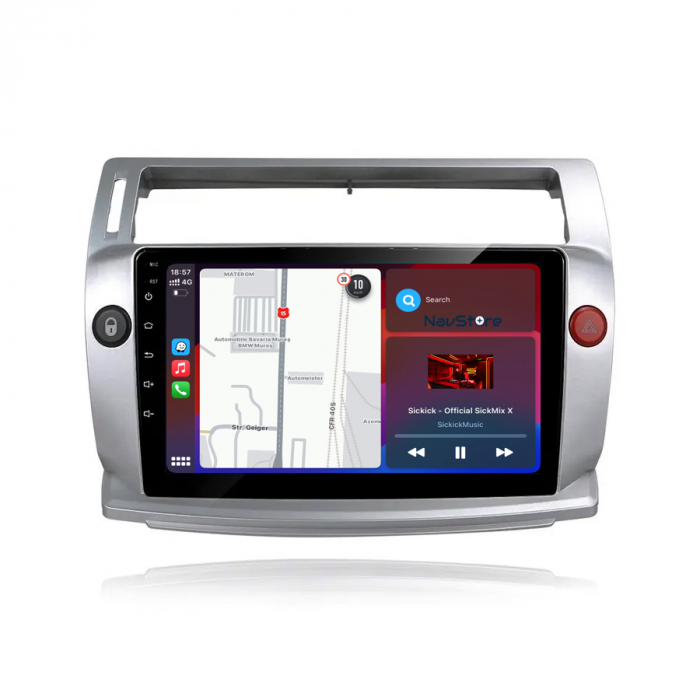 Navigatie Dedicata Citroen C4 (2004-2009), 9Inch, 6Gb Ram, 128Gb Stocare, Carplay [4]