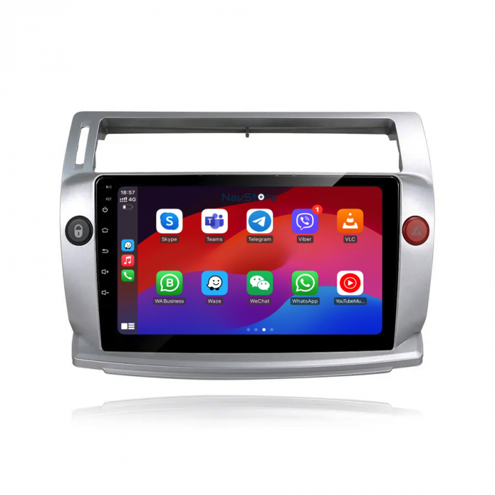 Navigatie Dedicata Citroen C4 (2004-2009), 9Inch, 6Gb Ram, 128Gb Stocare, Carplay [3]
