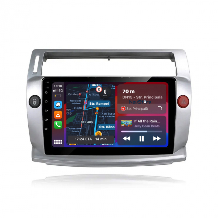 Navigatie Dedicata Citroen C4 (2004-2009), 9Inch, 6Gb Ram, 128Gb Stocare, Carplay [2]