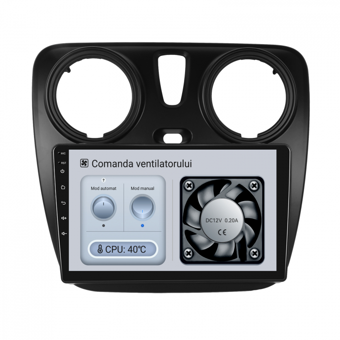 Navigatie Android Dedicata Dacia Dokker / Lodgy (2012-2020), 9Inch, 4Gb Ram, 64Gb Stocare, Bluetooth, WiFi, Carplay [4]