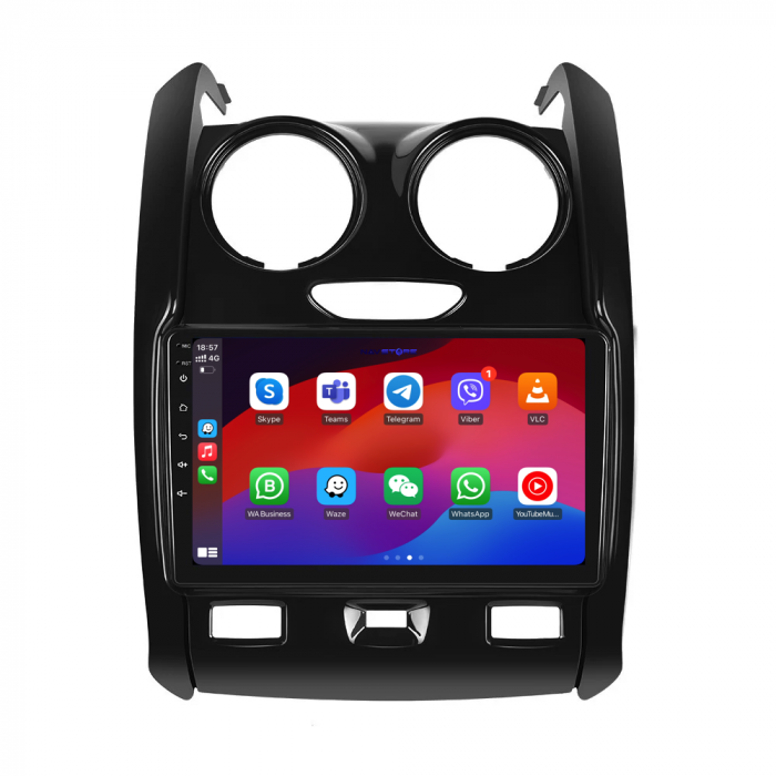 Navigatie Dedicata Dacia Duster (2010-2020), 9Inch, 2Gb Ram, 64Gb Stocare, Carplay [4]