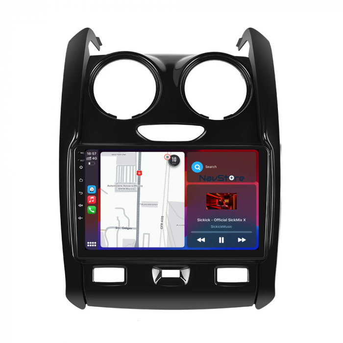 Navigatie Android Dedicata Dacia Duster (2010-2020), 9Inch, 4Gb Ram, 64Gb Stocare, Bluetooth, WiFi, Carplay [5]