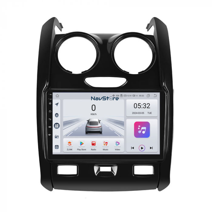 Navigatie Android Dedicata Dacia Duster (2010-2020), 9Inch, 4Gb Ram, 64Gb Stocare, Bluetooth, WiFi, Carplay [1]