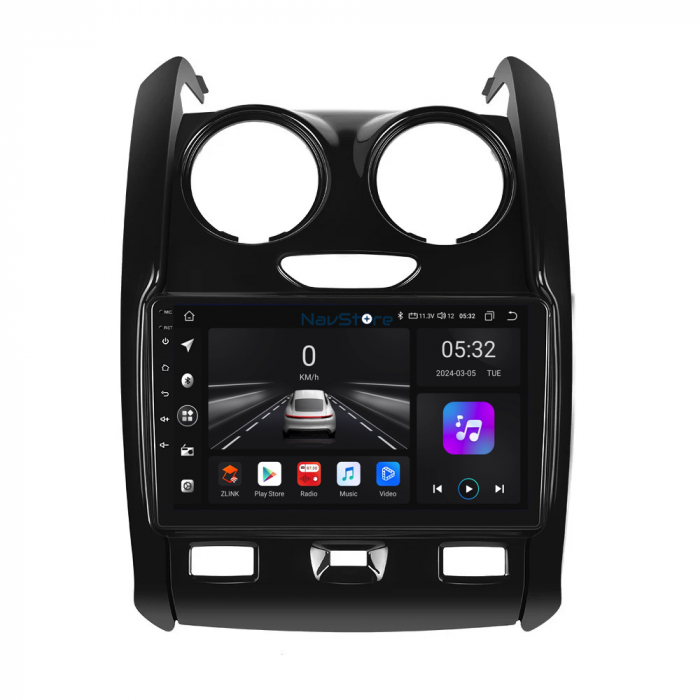 Navigatie Android Dedicata Dacia Duster (2010-2020), 9Inch, 4Gb Ram, 64Gb Stocare, Bluetooth, WiFi, Carplay [2]