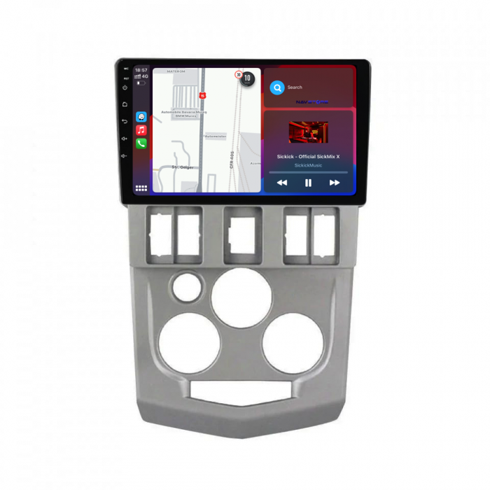 Navigatie Dedicata Dacia Logan 1 (2004-2008), 9Inch, 6Gb Ram, 128Gb Stocare, Carplay [3]