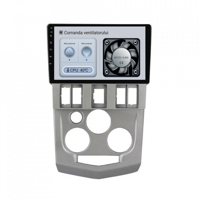 Navigatie Dedicata Dacia Logan 1 (2004-2008), 9Inch, 6Gb Ram, 128Gb Stocare, Carplay [6]