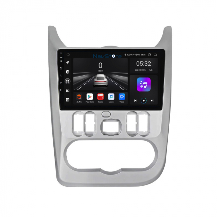 Navigatie Android Dedicata Dacia Logan/Duster/Sandero (2008-2013), 9Inch, 4Gb Ram, 64Gb Stocare, Bluetooth, WiFi, Carplay [2]