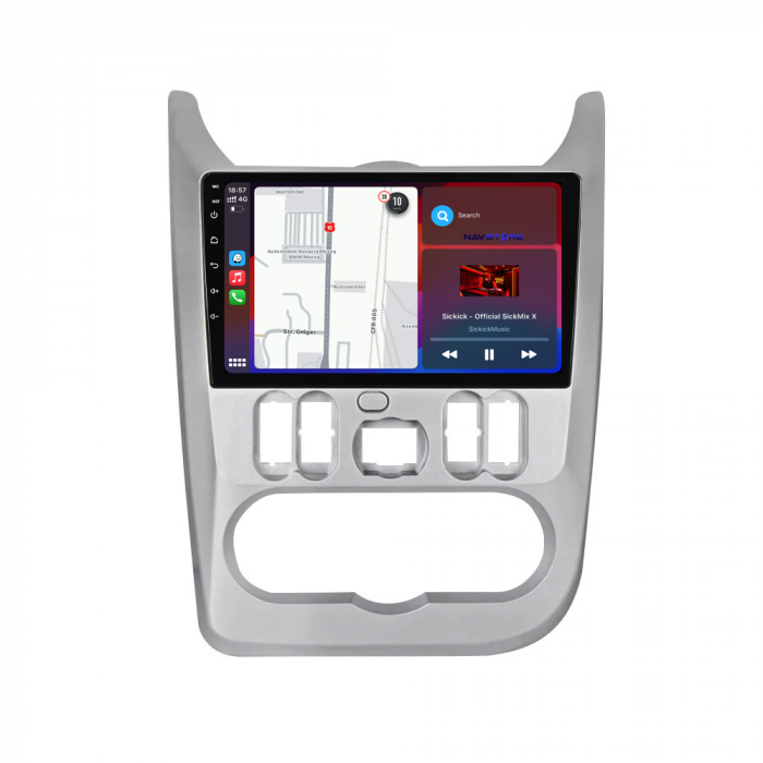 Navigatie Dedicata Dacia Logan/Duster/Sandero (2008-2013), 9Inch, 8Gb Ram, 256Gb Stocare, Carplay [3]