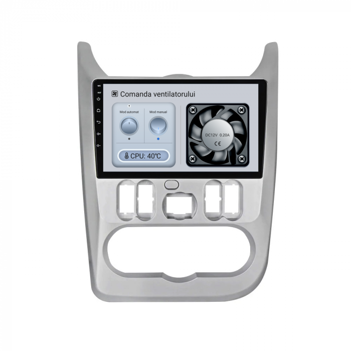 Navigatie Dedicata Dacia Logan/Duster/Sandero (2008-2013), 9Inch, 8Gb Ram, 256Gb Stocare, Carplay [6]