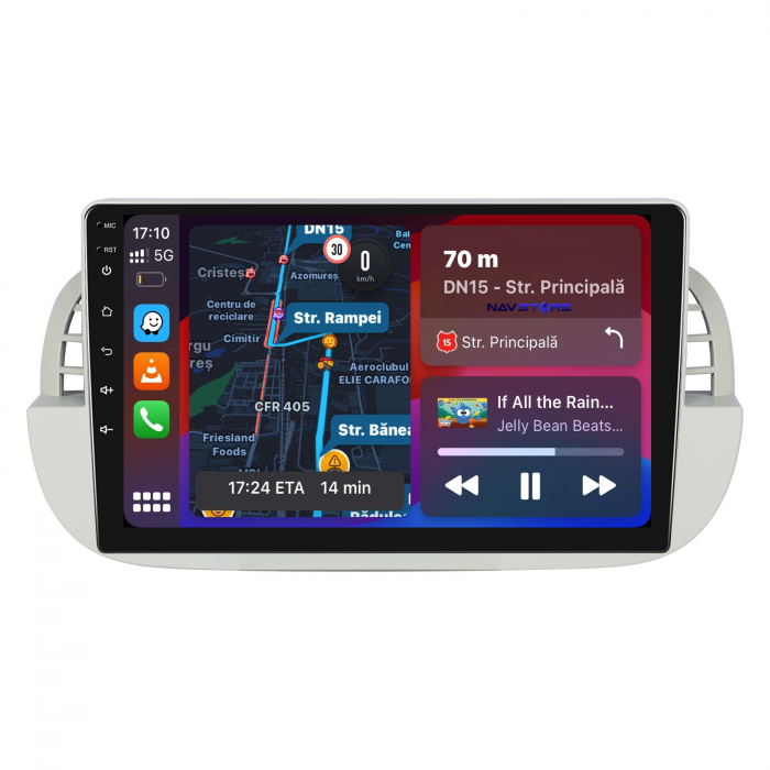 Navigatie Dedicata Fiat 500 (2007 - 2015), 9Inch, 8Gb Ram, 256Gb Stocare, Carplay [2]