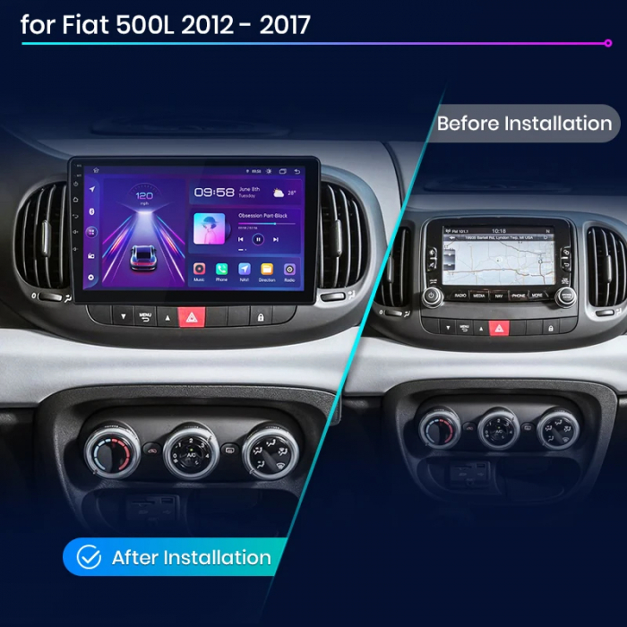 Navigatie Dedicata Fiat 500L (2012 - 2017), 10Inch, 1Gb Ram, 32Gb Stocare, Carplay [7]