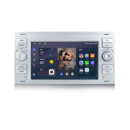 Navigatie Dedicata Ford, 7Inch, 4Gb Ram, 64Gb stocare, Carplay, Argintiu [3]