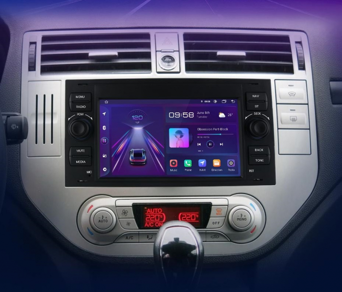 Navigatie Dedicata Ford, 7Inch, 4Gb Ram, 64Gb stocare, Carplay, Negru [5]
