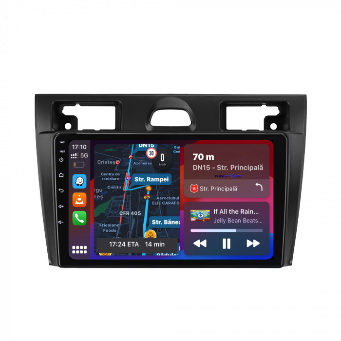 Navigatie Dedicata Ford Fiesta (2006-2011), 9Inch, 6Gb Ram, 128Gb Stocare, Carplay [2]