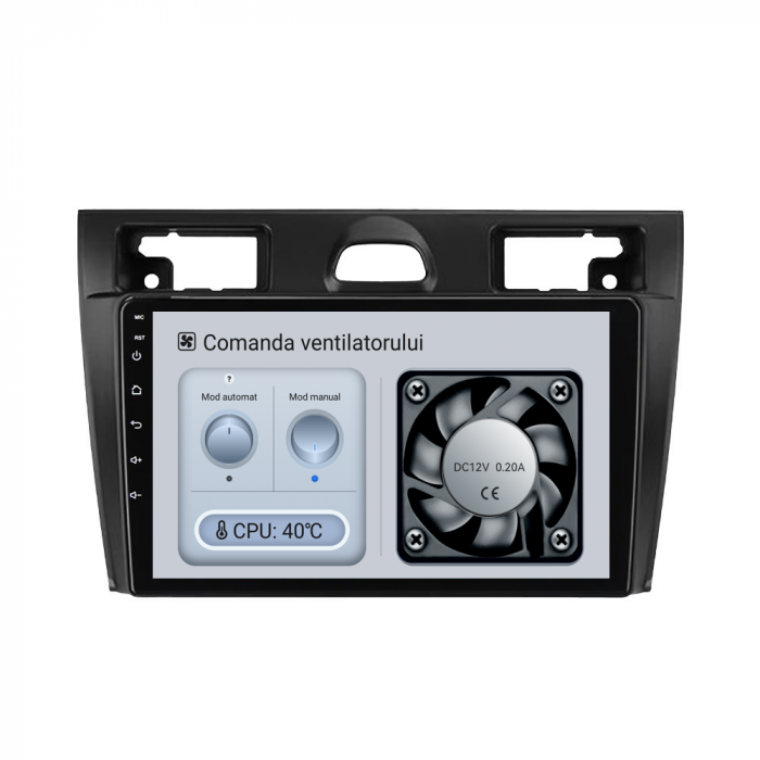 Navigatie Dedicata Ford Fiesta (2006-2011), 9Inch, 6Gb Ram, 128Gb Stocare, Carplay [6]