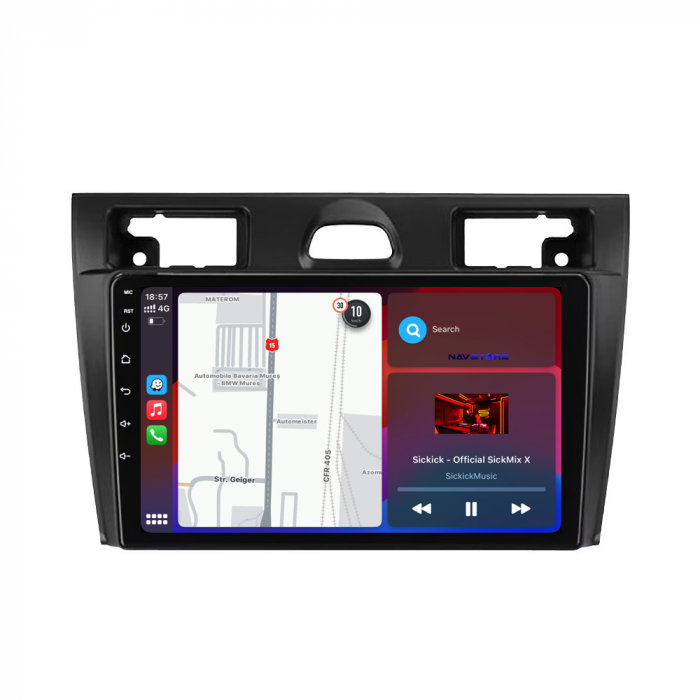 Navigatie Dedicata Ford Fiesta (2006-2011), 9Inch, 6Gb Ram, 128Gb Stocare, Carplay [3]