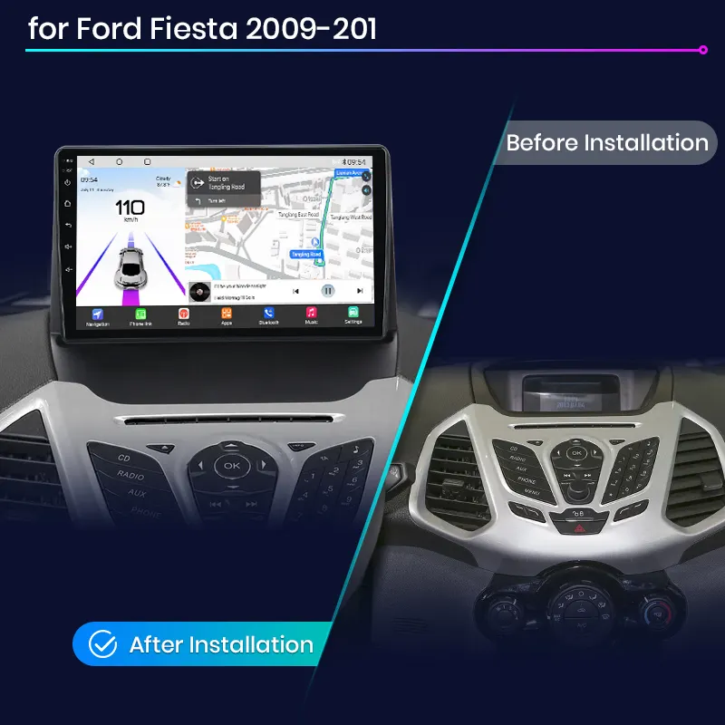 Navigatie Dedicata Ford Fiesta (2009-2017), 9Inch, 8Gb Ram, 256Gb Stocare, Carplay [7]