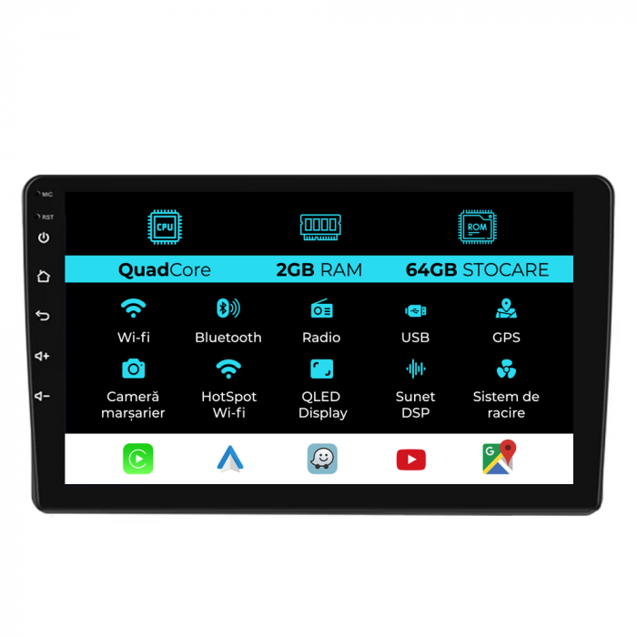 Navigatie Dedicata Ford Focus/Transit (2005-2008), 9Inch, 2Gb Ram, 64Gb Stocare, Carplay [1]
