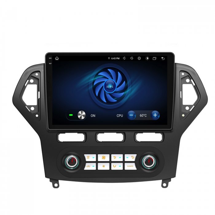 Navigatie Dedicata Ford Mondeo (2007-2014), 10Inch, 6Gb Ram, 128Gb Stocare, Carplay - Clima Automata [9]