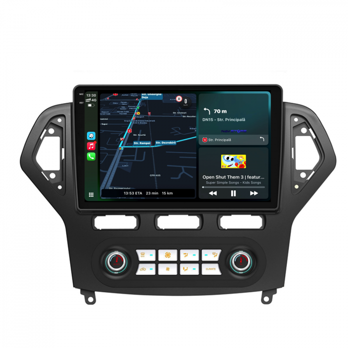 Navigatie Dedicata Ford Mondeo (2007-2014), 10Inch, 6Gb Ram, 128Gb Stocare, Carplay - Clima Automata [2]