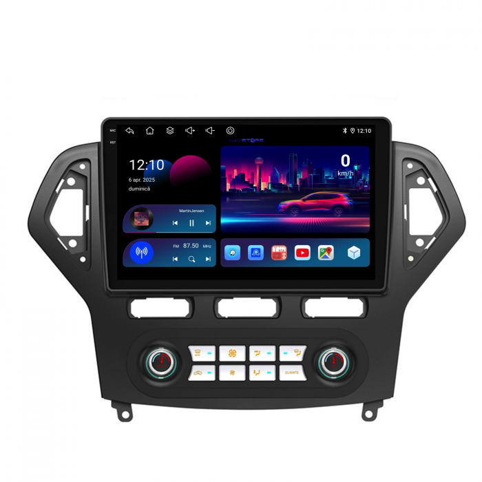 Navigatie Dedicata Ford Mondeo (2007-2014), 10Inch, 6Gb Ram, 128Gb Stocare, Carplay - Clima Automata [4]