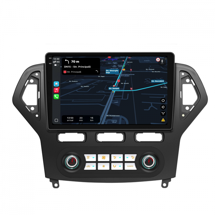 Navigatie Dedicata Ford Mondeo (2007-2014), 10Inch, 6Gb Ram, 128Gb Stocare, Carplay - Clima Automata [3]