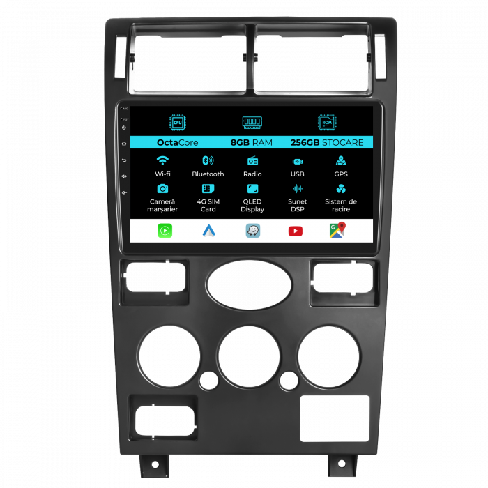Navigatie Dedicata Ford Mondeo 3 (2000-2007), 9Inch, 8Gb Ram, 256Gb Stocare, Carplay [1]