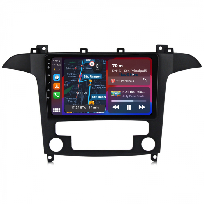 Navigatie Android Dedicata Ford S-Max (2006 - 2015), 9Inch, 2Gb Ram, 64Gb Stocare, Carplay [2]