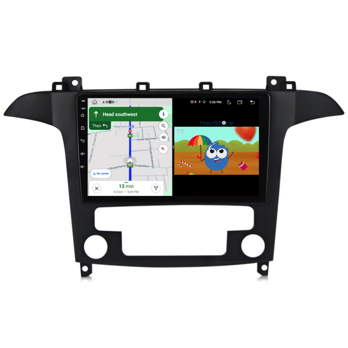 Navigatie Android Dedicata Ford S-Max (2006 - 2015) 9Inch, 4Gb Ram, 64Gb Stocare, Carplay [5]